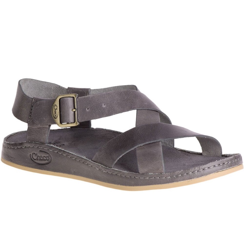 Chaco Wayfarer Sandals, Gray Leather‎